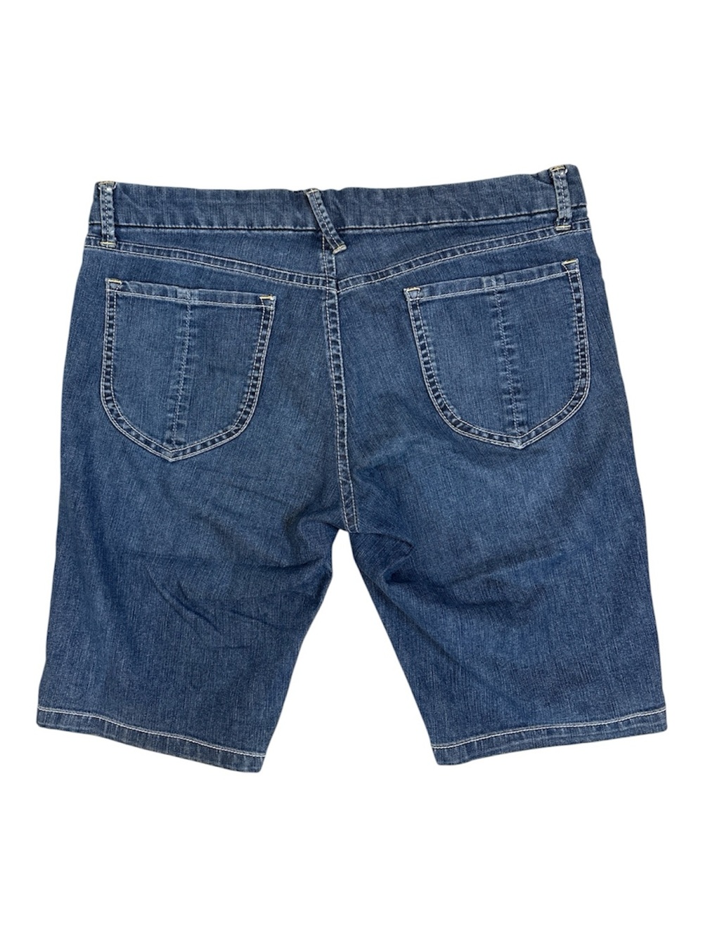 ⭐️ Old Navy Dark Blue Low Rise Denim Jean Shorts- size 12 - Picture 2 of 9